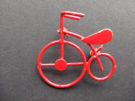 Oldtimer fiets rood